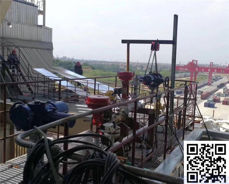 電動(dòng)調(diào)節(jié)閥及氣動(dòng)調(diào)節(jié)球閥使用現(xiàn)場(chǎng)(圖2)